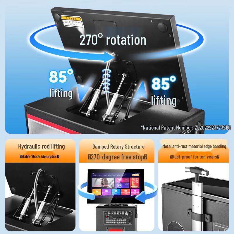SAST SW-868 Portable KTV Speaker System with Microphone (CN version)