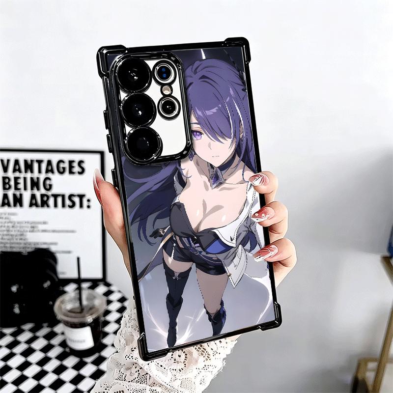 Honkai Star Rail Acheron Plating Phone Case For Samsung Galaxy S24 S25 FE S26 Edge S23 Ultra S22 S21 Plus S20 Anti-Fall Airabag