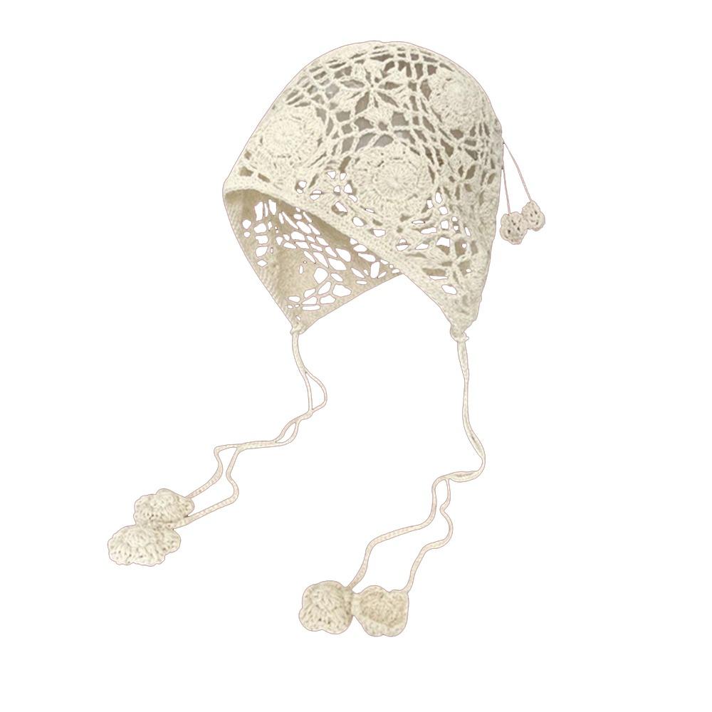 Crochet Slouchy Skull Cap Cotton Knitted Hat Fashion Women Beanie Hat Summer
