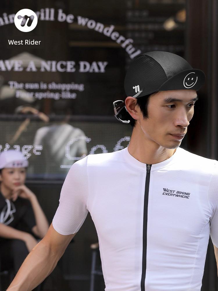 West Rider Summer Cycling Cap, Sweat-Wicking, Breathable, Quick-Drying, Sweat-Absorbing Lining Hat for Men and Women, Windproof and Sun Protection for