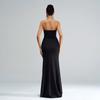 Sleeveless Sexy V-Neck Long Strapless Dress Maix Party Gown