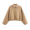  European and American style, new women's clothing, fashionable, casual zipper fluffy jacket 8372246