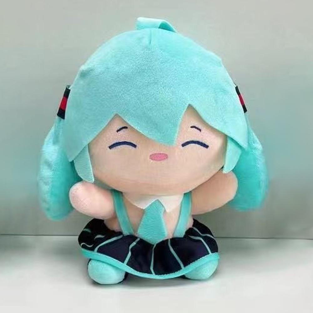 Non-Toxic Adorable Hatsune Miku Plush Fluffy Anime Stuffed Doll With Signature Pigtails Cuddly Figure For Collectors & Gift Giving
