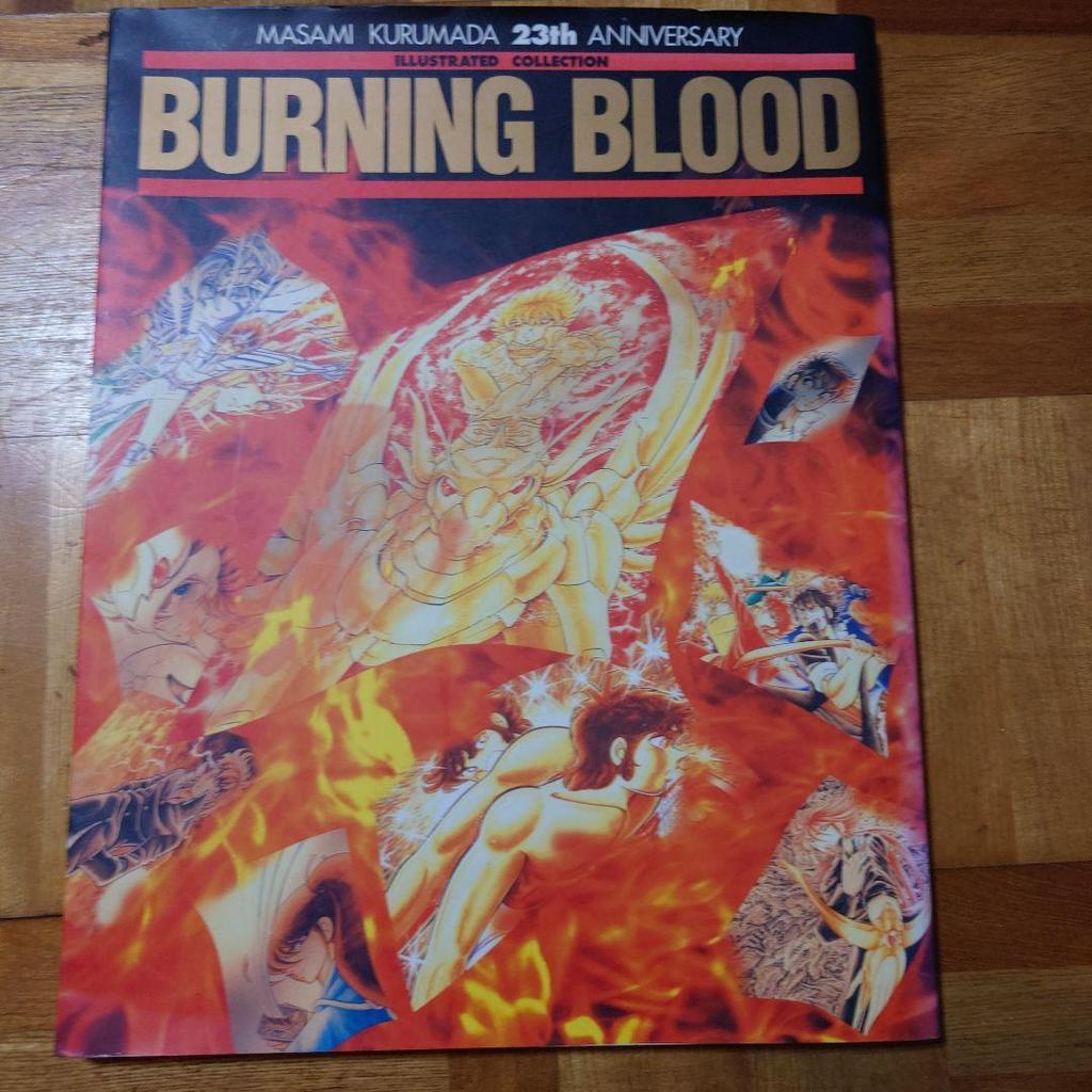 USED] 1/1 1 Masami Kurumada 23rd Anniversary Art Book BURNING