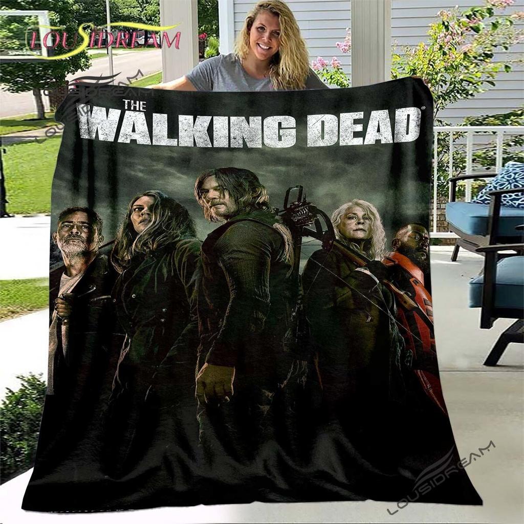 Daryl Dixon The Walking Dead Throws Blanket Horror TV Series Sofa Blanket for Adults and Children Bedroom Living Room Decoratio