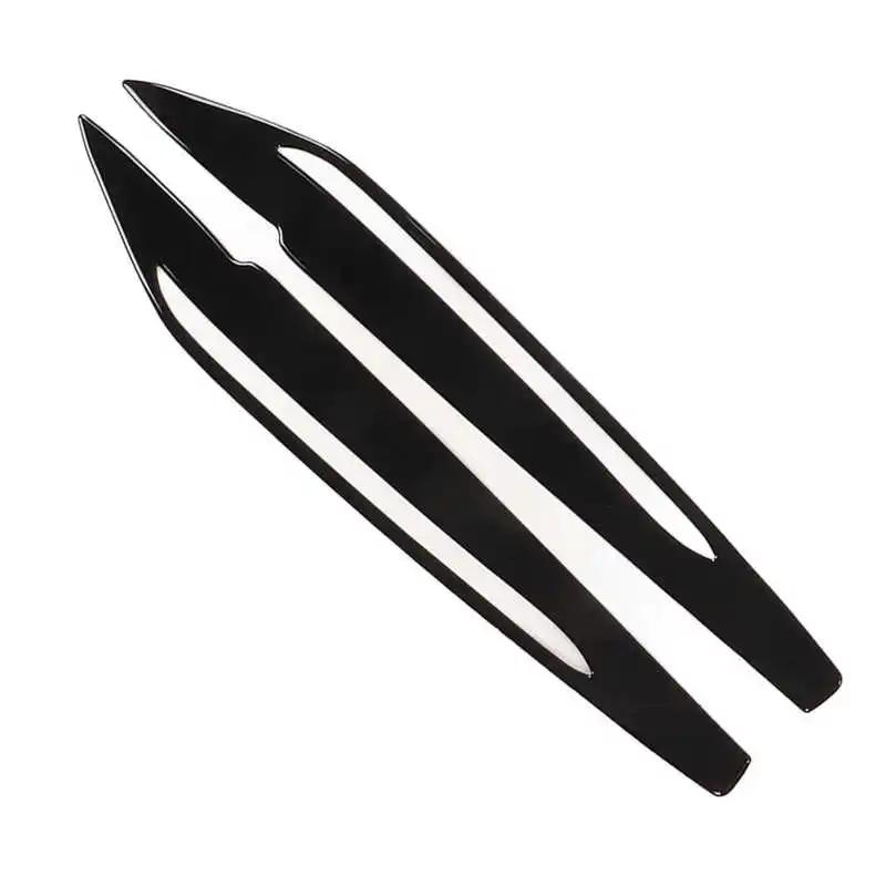 

Для BMW X5 F15 X6 F16 2014-2018 Глянцевый Черный Карбон Автомобиль Передняя Фара Бровь Веко Накладка Наклейка Крышка ABS Декоративная Рамка