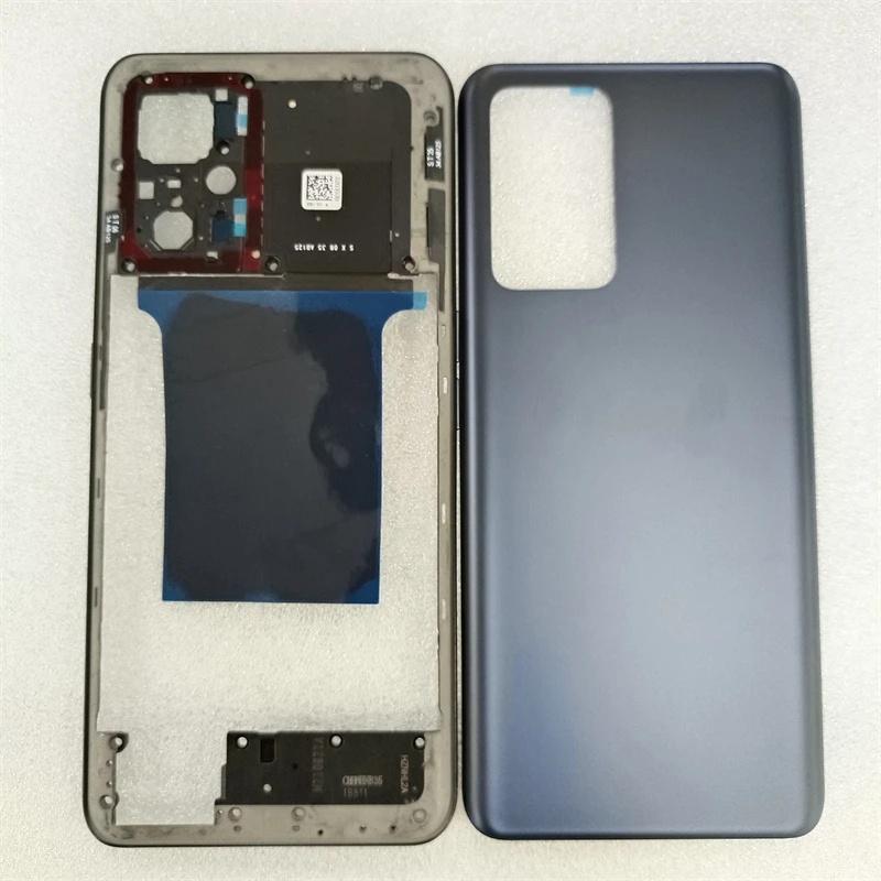 Per Realme GT Neo 2 Neo2 RMX3370 Cassa Completa Telaio Centrale + Vetro Copertura Posteriore Batteria Parti di Ricambio Posteriori