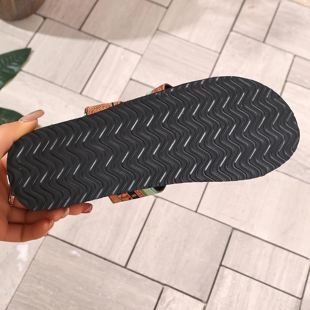 Women'S Casual Stylish Large Size Flat Sandals Women'S Fashionable Casual Flat Slippers