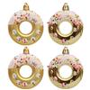 4Pcs Lovely Donut Christmas Tree Decoration Christmas House Hanging Ornament