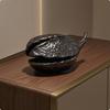 Pod Ornament Electroplated Resin Decor Hammered Texture for Display Styling