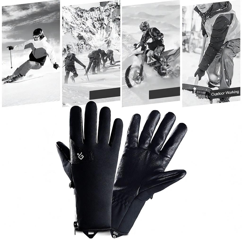 Winter Warm Gloves Men Women Rainproof Gloves Windproof Sports Thermal Gloves with Warm Lining