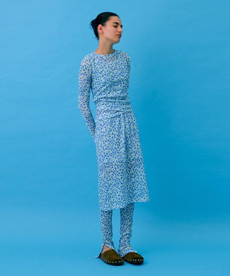 WNDERKAMMER Floral Sleeveless_Light Blue