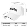 Boston Black Baseball Cap  Couple Women Print Trucker Hat Summer Trendy Hunting Camping Dropshipping Snapback Cap