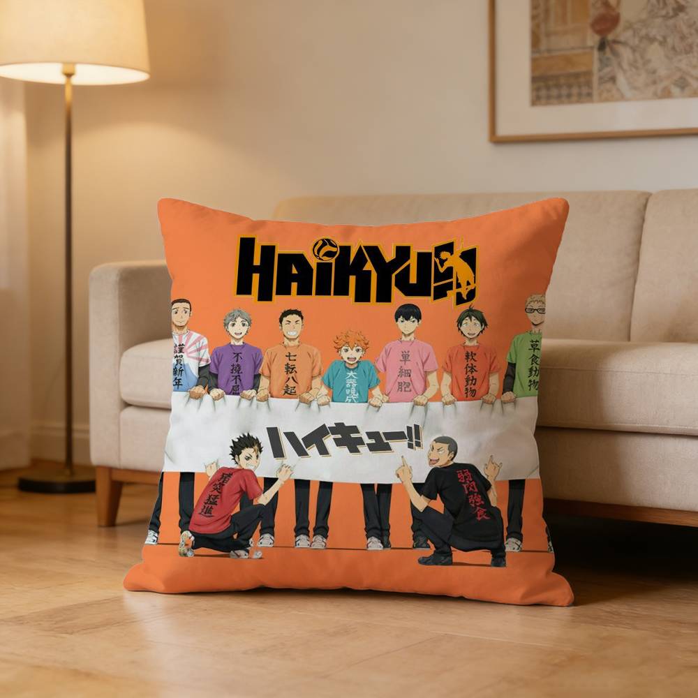 Sports Anime H-Haikyuu Pillow Case Pattern Printed Pillowcase For Living Room Sofa Cushion Cover