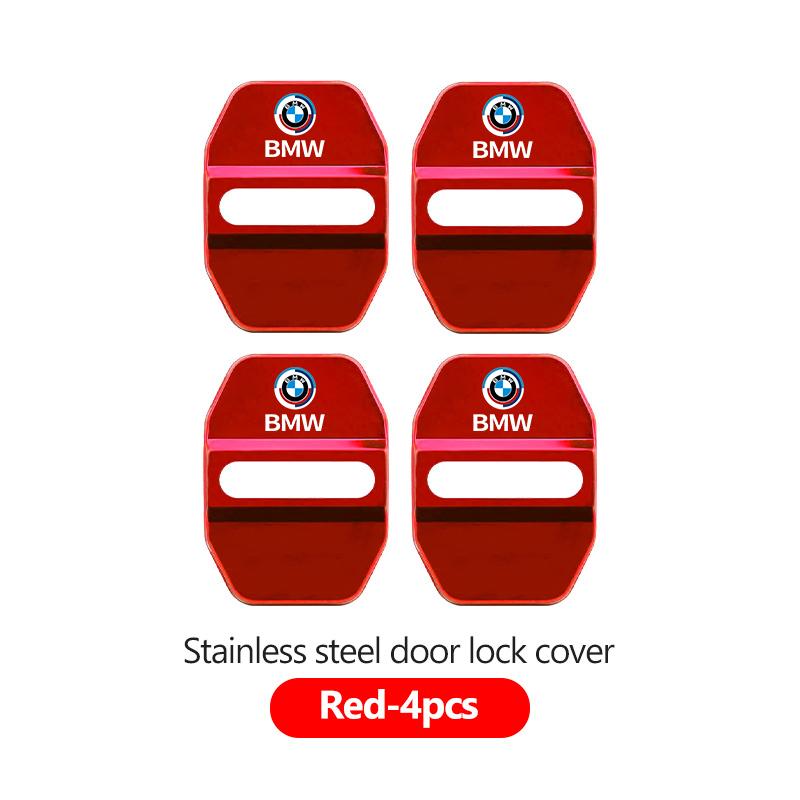 QWSL3 Stainless Car Door Lock Buckle Trim Cover Protector Rust Accessories For BMW M 1 3 4 5 6 7 Series X1 X3 X4 X5 G20 G38 F48 E36