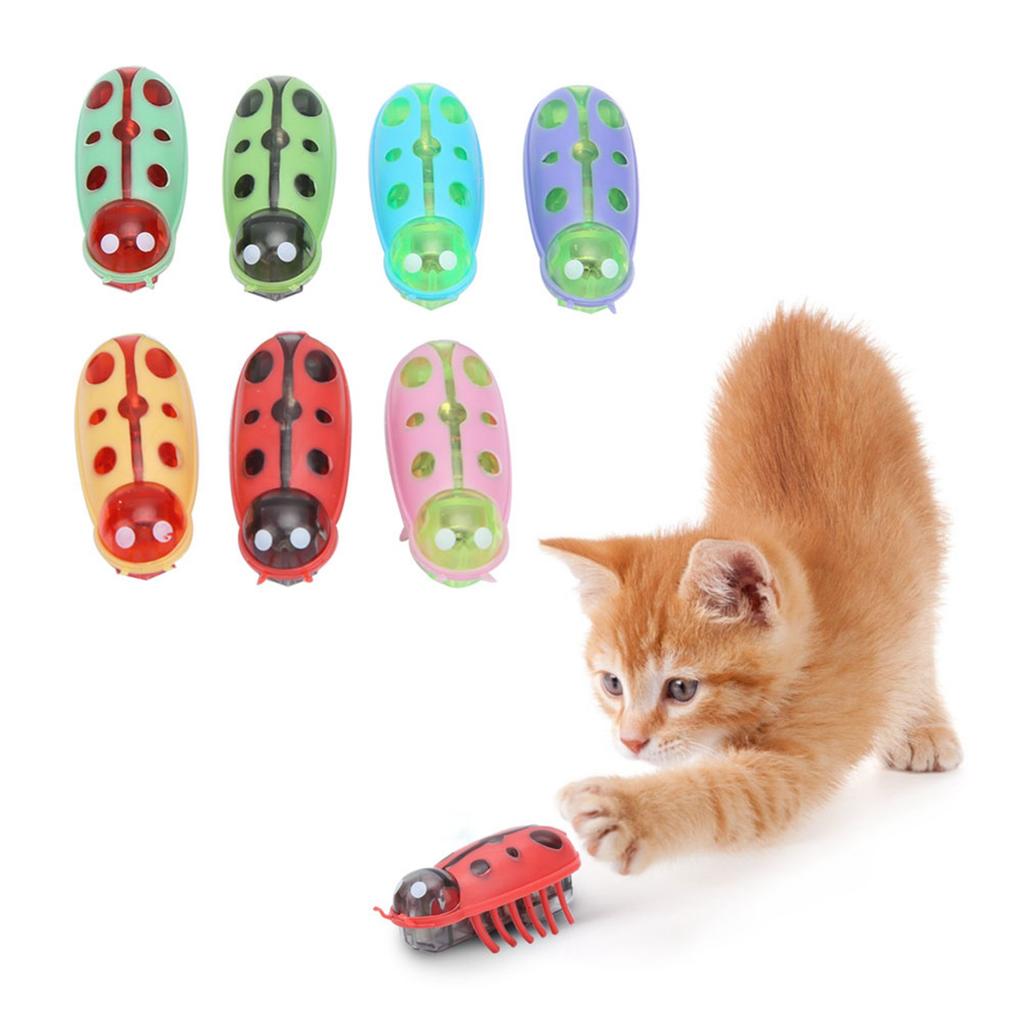 Cat Electric  Pet Mini Cute  Shape Electric Funny  Playing Interactive with Battery for Cat Mini Cute Cat