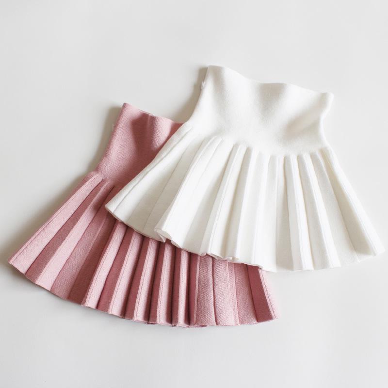 Girls' Midi Skirts: Princess Pleated Puffy Dresses for Kids