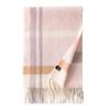 Elegant Plaid Wool Scarf with Tassels for Women - 2025 Autumn Collection