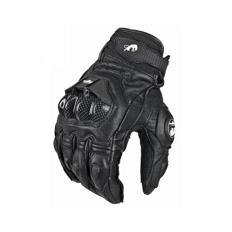 Hochwertige Echte Lederhandschuhe Herren Luva Reiten Moto Motorradhandschuh Guantes Schutz Racing MOTO Schutzausrüstung