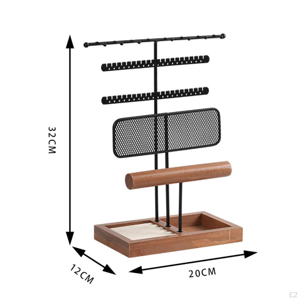 Suport de afișare pentru bijuterii, suport pentru colier, suport pentru cercei și pandantiv, pentru sufragerie