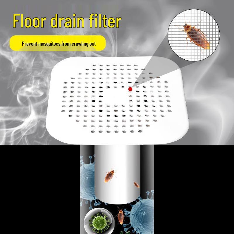 Anti-Odor Silicone Floor Drain Mat for Toilets, Kitchens, and Bathrooms