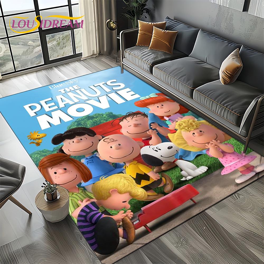 27 Style Cute Snoopy Dog Cartoon Carpet Rug for Bedroom Living Room Home Sofa Decoration,kids Game Large Decor Floor Mat Gift 3D
