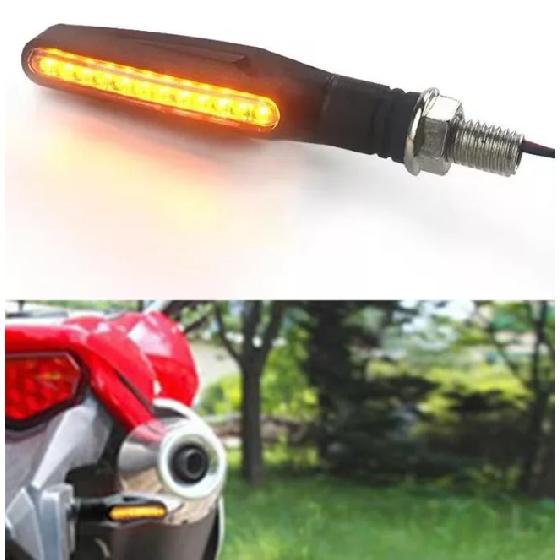 YD 12 LED Amber Flexible Scooter Lighting System Yellow Turn Signal Indicator Lights for Motorcycle Lights