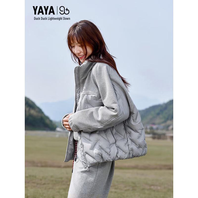 YAYA Women's Lightweight Stand Collar Down Jacket