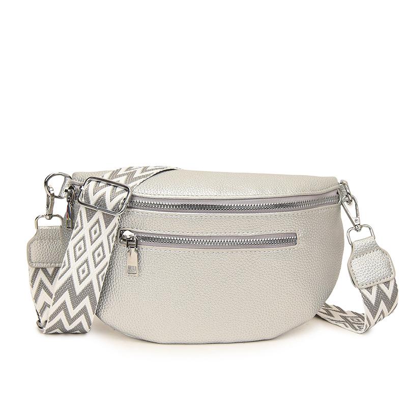 Women's Wide Strap Saddle Crossbody Waist Bag - Large Capacity, Versatile, Trendy Fashion Accessory