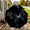 1pc Fairy Wings Star Automatic Folding Umbrella 8 Rib Iron Frame,  Suitable for Travel, Daily Use, Birthday, Women & Men Gift c1231049