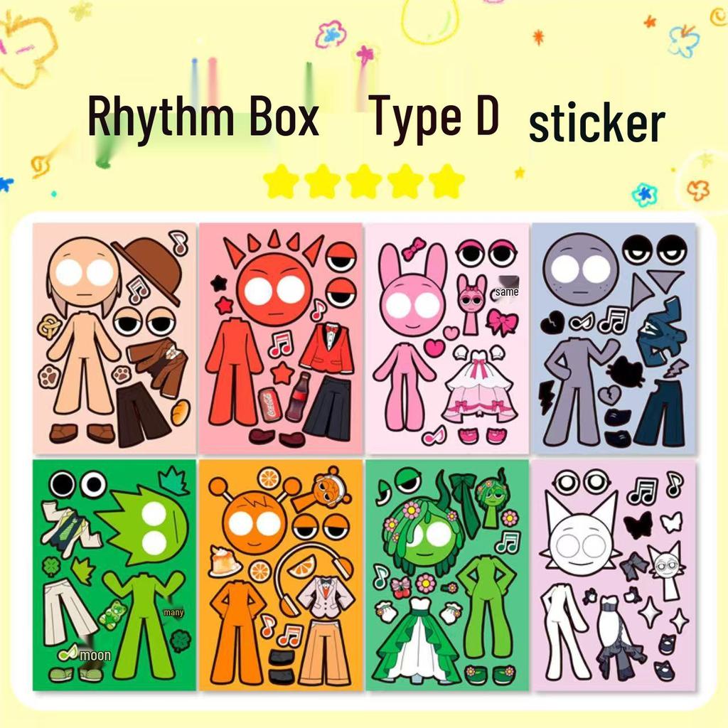 Moe Princess Reusable Dress-Up Stickers for Girls - High-Value Cartoon Playset