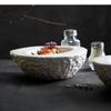 Simple White Special-shaped Ceramic Dinner Plate Salad Dessert Household Tableware Egg-shaped Insulation Bowl Kitchen