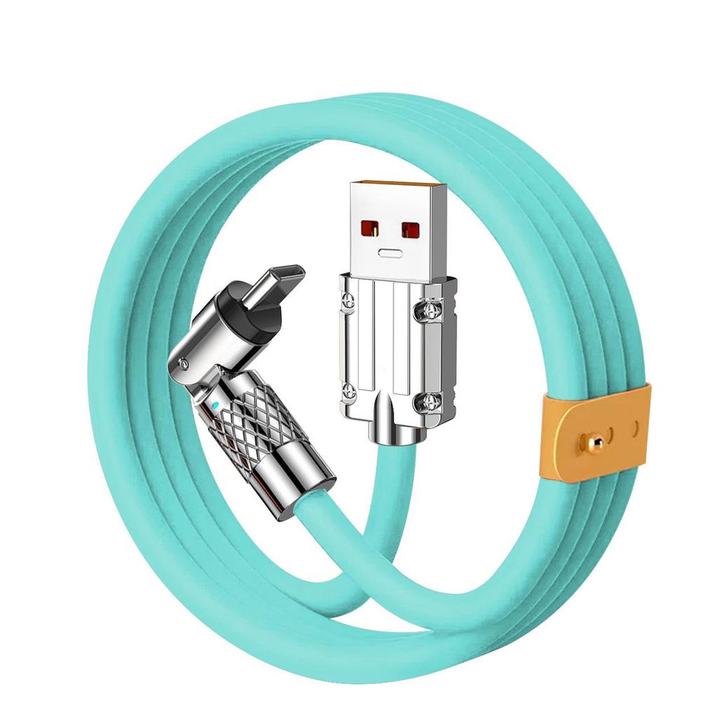 2m 540° Rotating 120W Fast Charging Cable for Apple, Android & Huawei
