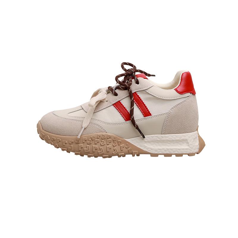 . Inner heightening German training shoes women's spring and summer new small versatile breathable retro sports and leisure shoes