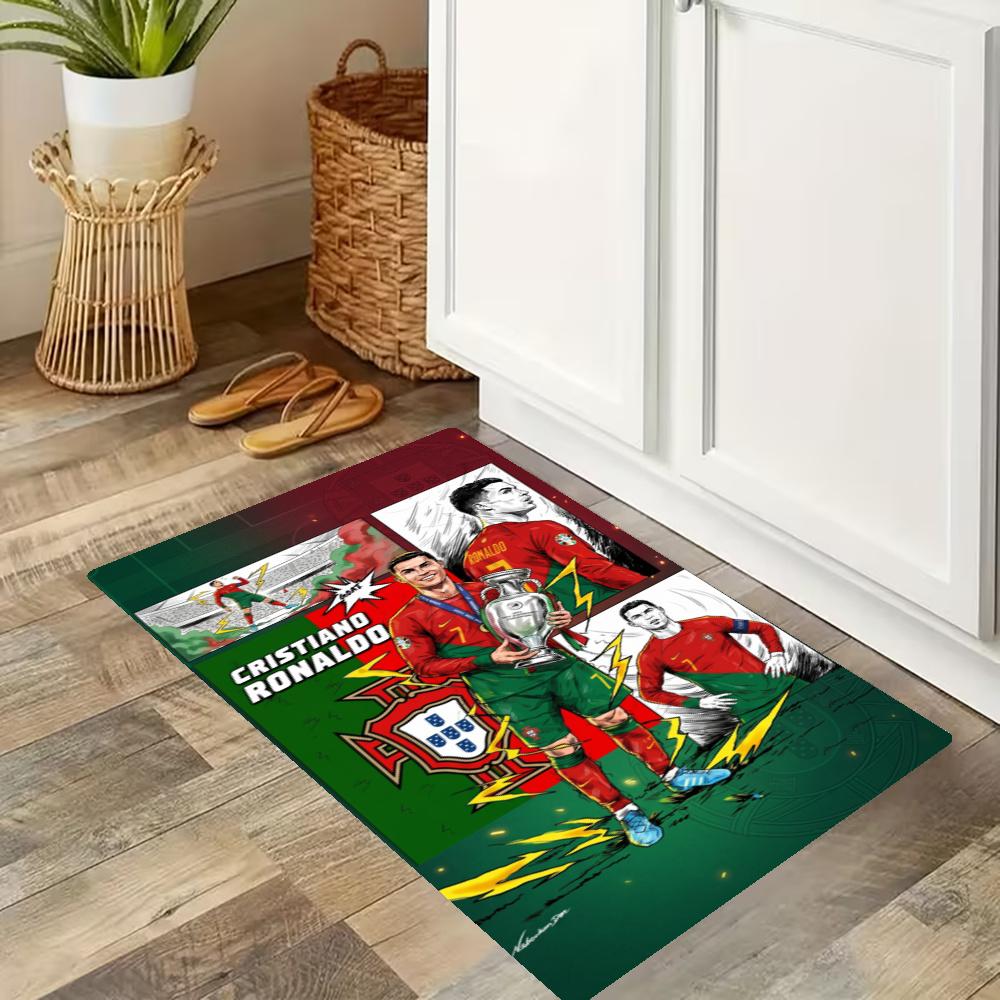 Cristiano Ronaldo Kitchen Carpet Nonslip Floor Mat Ideal For Indoor And Outdoor Entryway Door Mat Laundry Room Bathroom Foot Mat