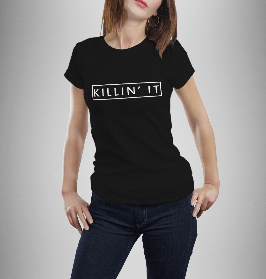 KILLIN IT T Shirt Mens Womens Tees Top Hip Hop womens mens shirt 2XL