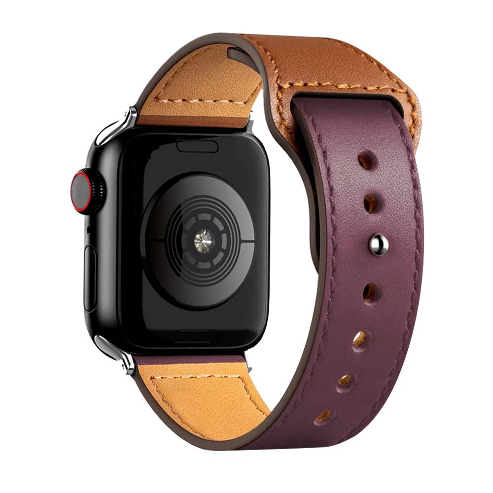 Leather Strap For Apple Watch Band 44mm 45mm 49mm 41mm 40mm 42mm 38mm Wristband Correa Bracelet iWatch Series 8 9 3 4 5 6 SE 7