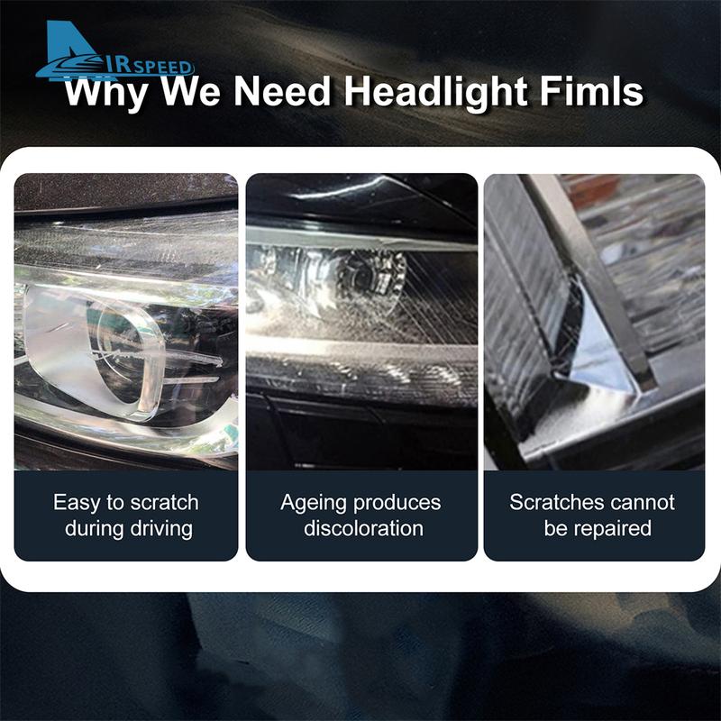 TPU Car Headlight Film For Mercedes Benz SLK R171 2004 2005 2006 2007 2008 2009 2010 Paint Protection Anti-scratch Accessories