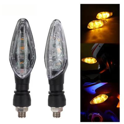 Motorcycle Turn Signal Light Amber Indicator Universal Waterproof Motorbike Scooter Warning Rear Tail Lights Running Lamp Access