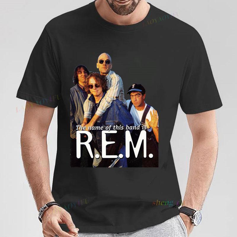 Rock Band Rem Tshirt Rem Band Shirt Folk Rock Post Punk Band Clothing For Boyfriend And Girlfriend Gift Streetwear Tshirt