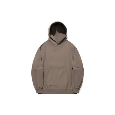 Li Ning Vital Series Solid Color Loose Pullover Hoodie Unisex Hoodies Mushroom-Brown AWDU327-1