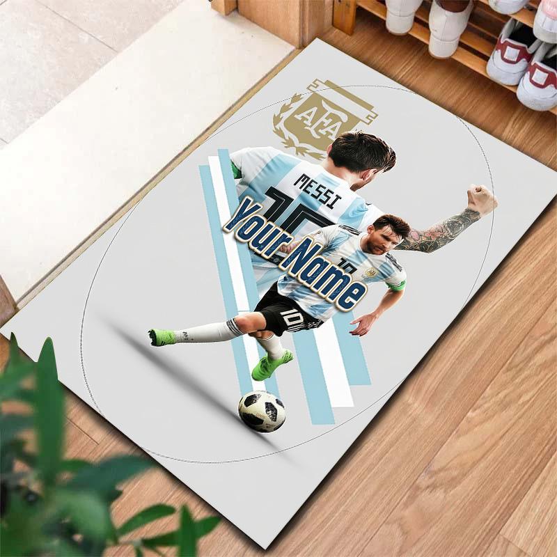 Messi Custom Name Carpet Rug For Living Room Bedroom Home Sofa Decoration Kids Play Nonslip Floor Mat