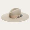 Wool Top Hat Bow Feather Decoration Pure Wool Felt