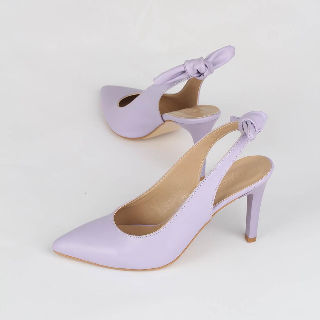 Asos - pop art - scarpe a punta con tacco alto - lilla metallizzato -  Stileo.it