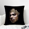 Rapper Marracash Cushion Cover Natural Linen Pillowcase Set AllinOne Decor for Sofa Bedroom  Chair