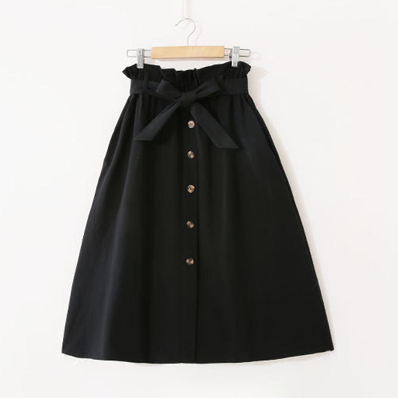 FiveFive Women High Waist Slim Skirt Body Con Stretch Casual Skirt