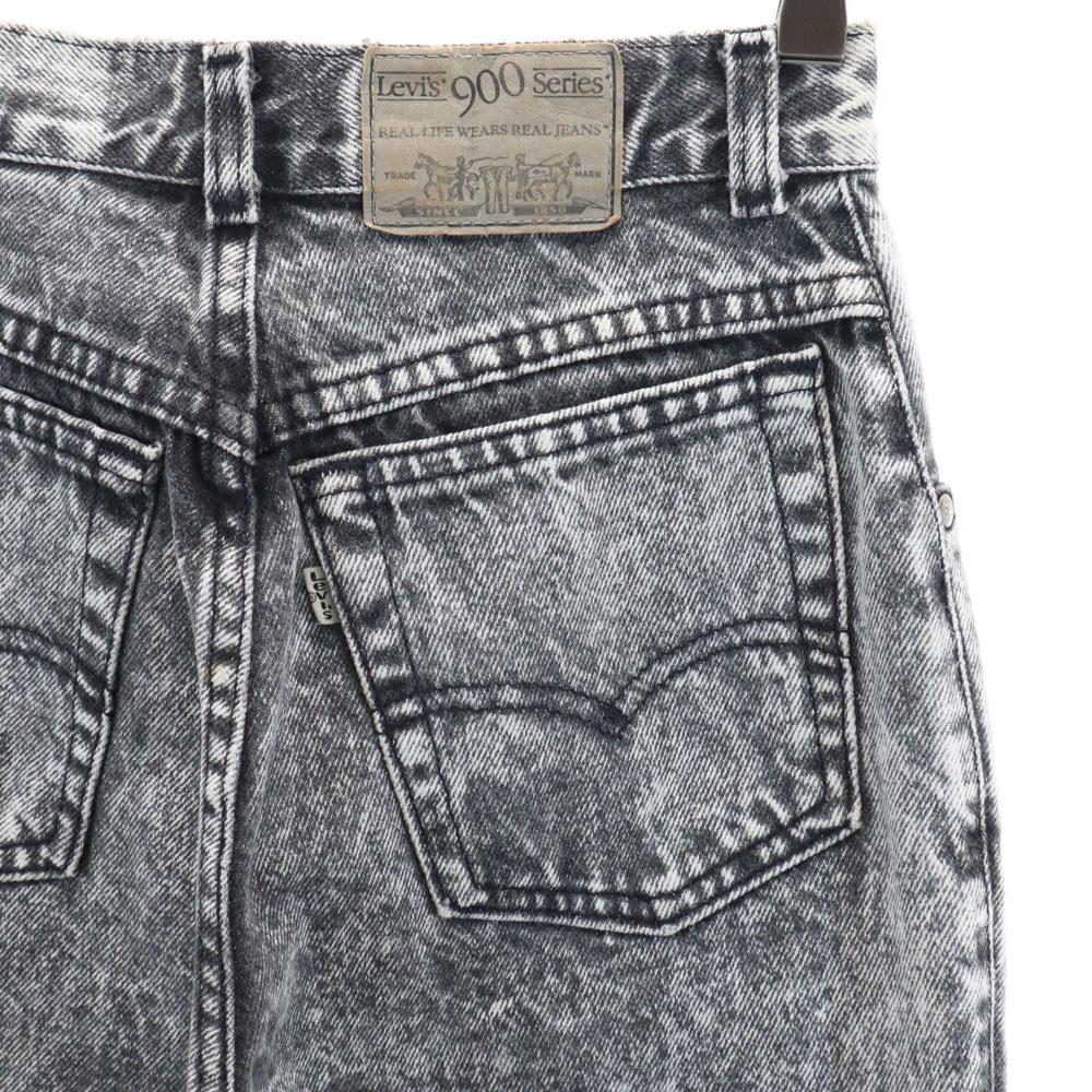 Levi's 80s 900Series Made in USA chemical Denim pants 5 Gray jeans Women Used