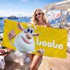Funny Cartoon B-Booba Towel For Beaches Yoga Studios Gyms Hot Springs Swimming Pools And Picnics