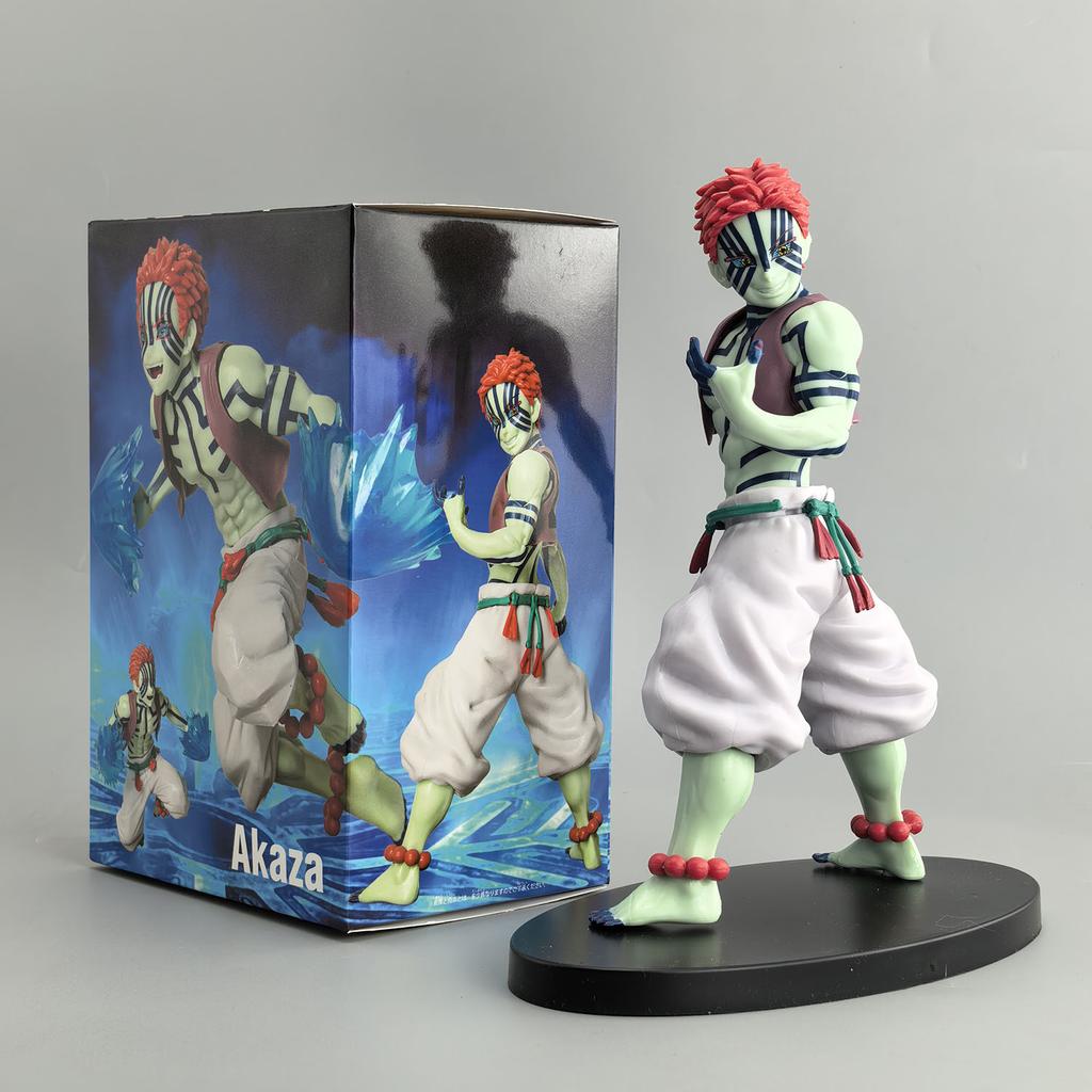 Demon Slayer Kimetsu No Yaiba Akaza Battle Douma Anime Figure Pvc Exquisite Model Desk Ornaments Collection Gift For Manga Fans