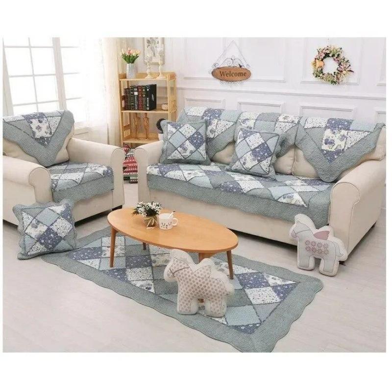 

Универсальная диванная подушка Four Seasons, хит продаж, ткань, простая подушка татами, новая противоскользящая тканевая подушка для дивана, полотенце для дивана 70*70cm